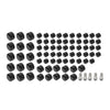 Harley Touring Road King Street Glide 75X Black Engine Bolt Caps (2007-2016)