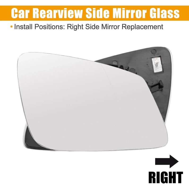 BMW 5 Series Right Side Rearview Heated Mirror Glass