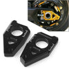Yamaha YZF R1 FZ8 FZ1 TMAX 530 Black Axle Spindle Chain Adjuster Blocks