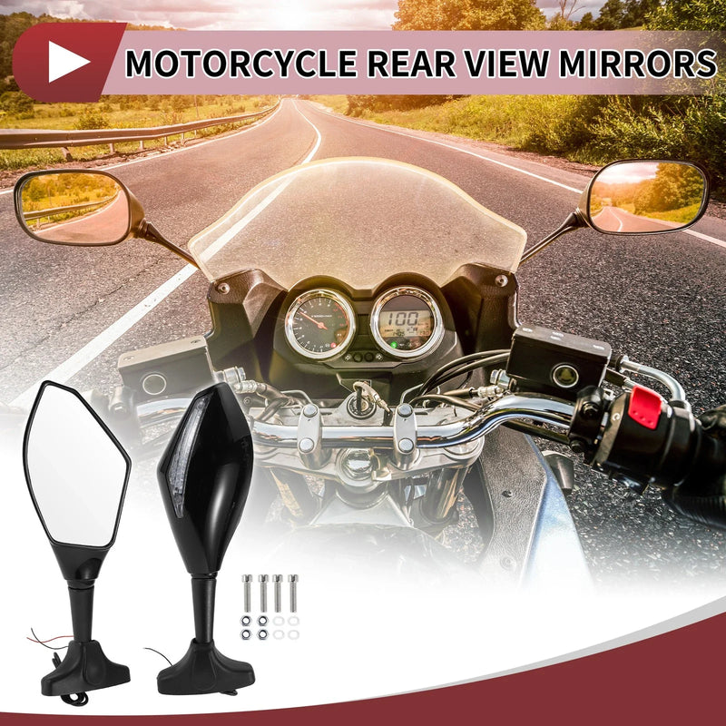 Suzuki GSX-R600 GSX-R750 Motorcycle Rear View Mirrors (2003–2017)
