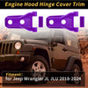 Jeep Wrangler JL JLU 2018-2024 - Plastic Purple Engine Hood Hinge Covers