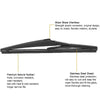 2011-2018 Jeep Grand Cherokee Rear Wiper Arm Blade Set (2011-2018)