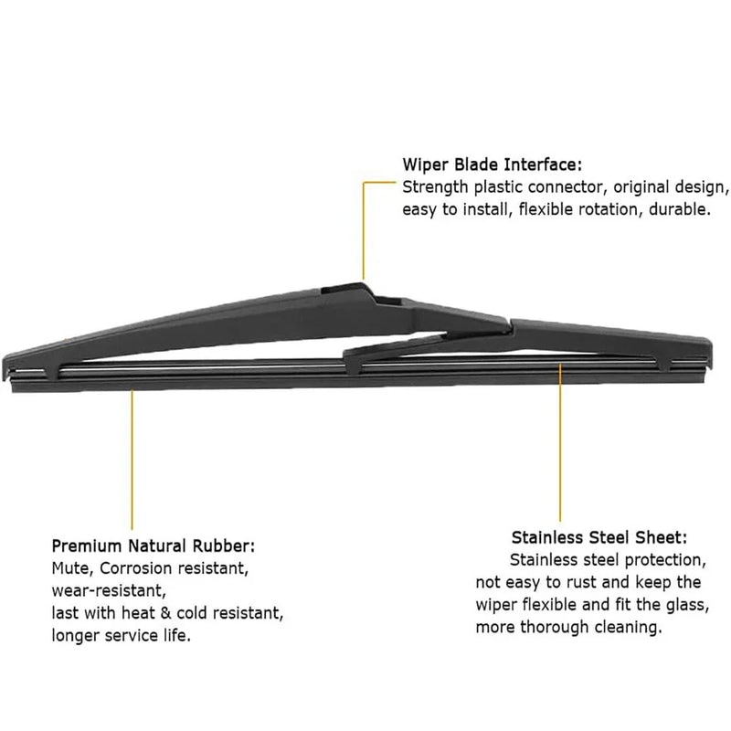 2011-2018 Jeep Grand Cherokee Rear Wiper Arm Blade Set (2011-2018)