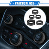 Chrysler 300 & Dodge Challenger 5 x AC Climate Control Knob Rings (2005-2023)