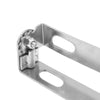 Motorcycle License Plate Holder / 1 x Silver Tone Adjustable Angle Bracket