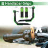 Motorcycle Hand Grips Cover Handle Bar Throttle Grips Aluminum Alloy Green