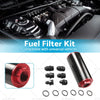 Universal Car 100 Micron AN6 8 10 Aluminum High Flow Fuel Inline Filter