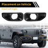 Jeep Wrangler JL Gladiator 2018-2024 Fog Light Grills (2 x)