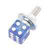 Chopper Motorcycle 4pcs Blue License Plate Screws