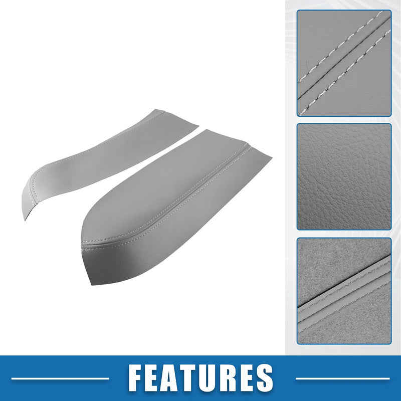 Toyota Prius (2004-2009) Gray 1 Pair Front Door Panel Armrest Covers