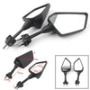 KAWASAKI NINJA 250R EX250 Black Rearview Side Mirrors (2008-2013)