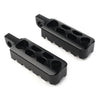 Harley Dyna Wide Glide FXDWG FXDB FXDL FXDF Black CNC Foot Pegs (2006-2017)