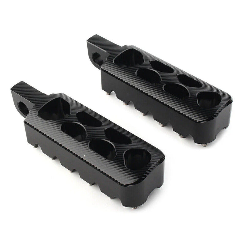 Harley Dyna Wide Glide FXDWG FXDB FXDL FXDF Black CNC Foot Pegs (2006-2017)