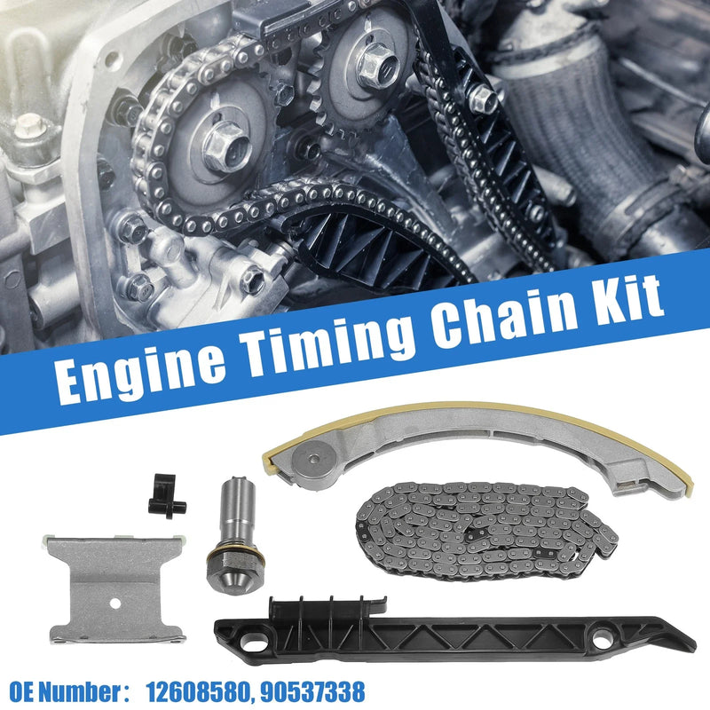 Chevy Metal Plastic Silver Tone Black 1x Timing Chain Kit