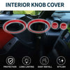 Subaru BRZ (2022-2024) - 4 Pcs Red AC Vent Adjust Knob Cover Ring