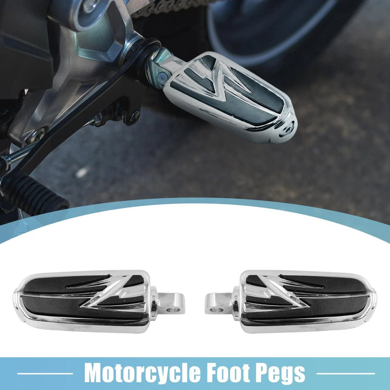 Aolly Motorcycle 1 Pair 10mm Aluminum Rearsets Footrest Footpeg