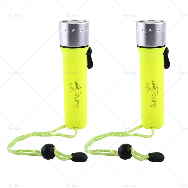 Scuba Diving Waterproof Bright LED Underwater Flashlight