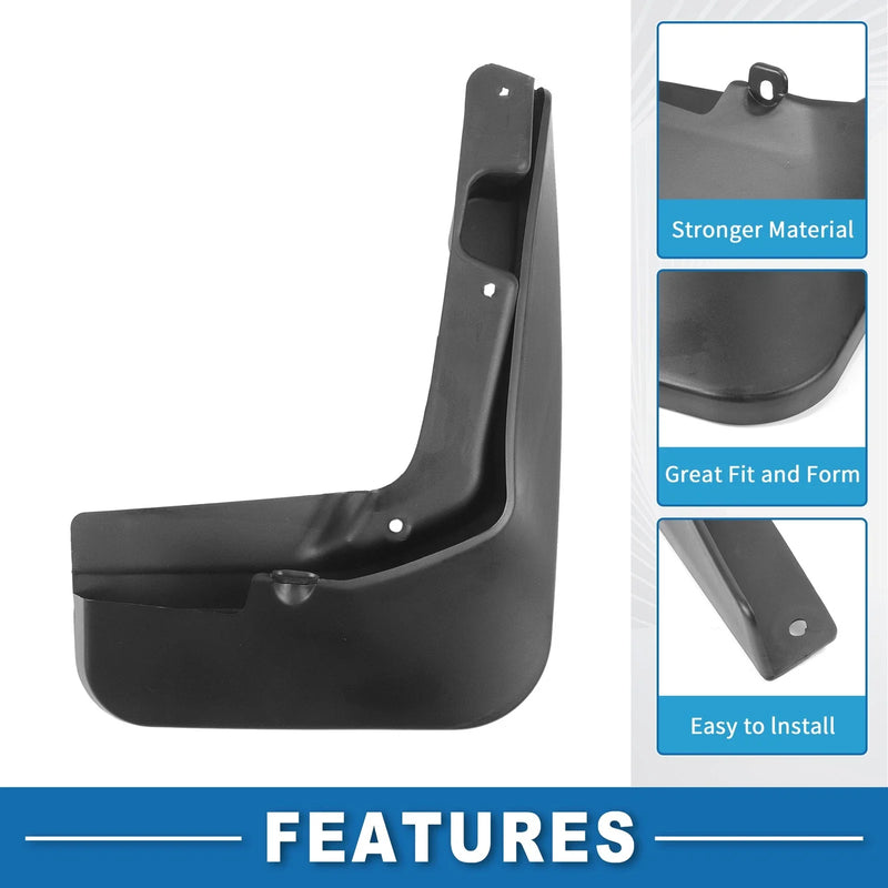 Ford Fusion Front & Rear Mud Flap Splash Guards (2013-2018)