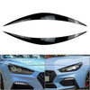Hyundai i30 i30N MK3 Car Headlight Eyelid Trims  Black (2017-2020)