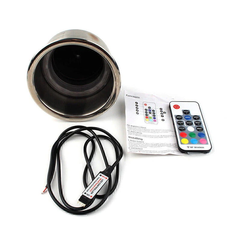 Marine RV Truck Stainless Steel LED RGB Drink Cup Holder