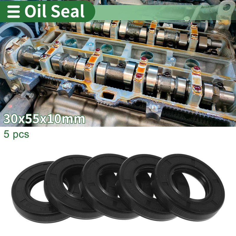 TG4 Oil Seal 5 Pcs Lip Seal Ring Rotary Shaft Seal NBR 30x55x10mm