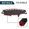 Subaru Forester SH Series (2007-2012) Black Red Dash Cover Mat
