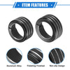 Toyota 4Runner (2010-2020) Black 3 x Car AC Switch Knob Ring Cover Trim