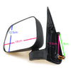 Toyota Hilux D4D 2.5TD 2001-2005 Black Manual Door/Wing Mirror