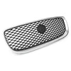 Jaguar XE (2015-2018) Black / Silver Front Bumper Upper Grille Radiator Grill