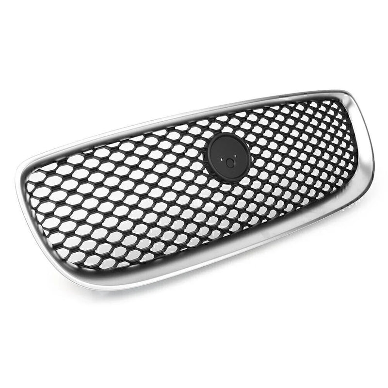 Jaguar XE (2015-2018) Black / Silver Front Bumper Upper Grille Radiator Grill