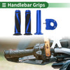Diamond Twill Pattern Motorcycle Hand Grips Cover Kit
