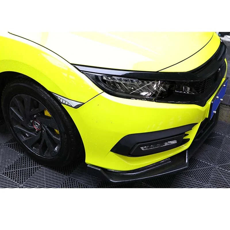 For Civic X 2017-2019 Car Smoke Black TPU Headlight Sticker Protect Film