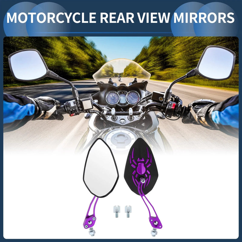 Motorcycle M8/M10 2 x Rear View Mirrors