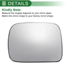 Ford Maverick Left Side White Mirror Glass w/ Back Convex (2022-2023)
