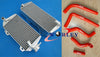Suzuki RMZ450 Aluminum Radiator & Orange Hose (2008-2015)
