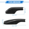 Toyota RAV4 (2001-2005) Black 4 x Car Roof Rack Side Rails End Covers