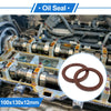 Oil Seal 100x130x12mm 2 x Seal Ring Rotary Shaft FKM Rubber Brown