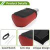 Honda Civic Red Black Faux Leather Gear Shift Knob Cover (2016-2021)