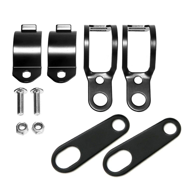 Cafe Racer Motorcycle Turn Signal Relocater Holder Clamps