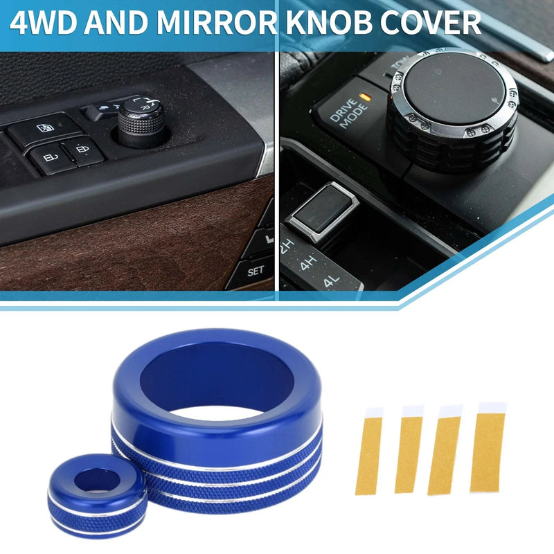 Toyota Tundra 2 Pcs Drive Mode 4WD and Mirror Knob Cover (22–23)