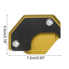 Honda 1 Set Aluminum Alloy Kickstand Pad with Wrench Black Yellow
