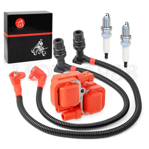 Polaris Ranger Crew 800 Ignition Coil & Spark Plug w/ Wire Cap (2011–2014)