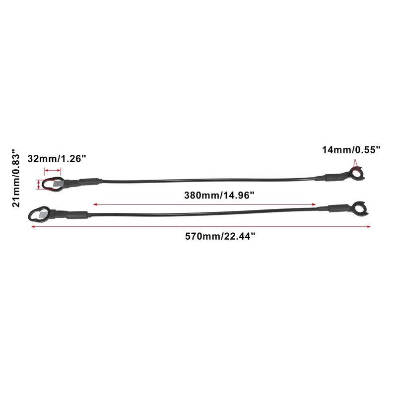 Dodge Ram 1500 2500 3500 Rear Tailgate Cables