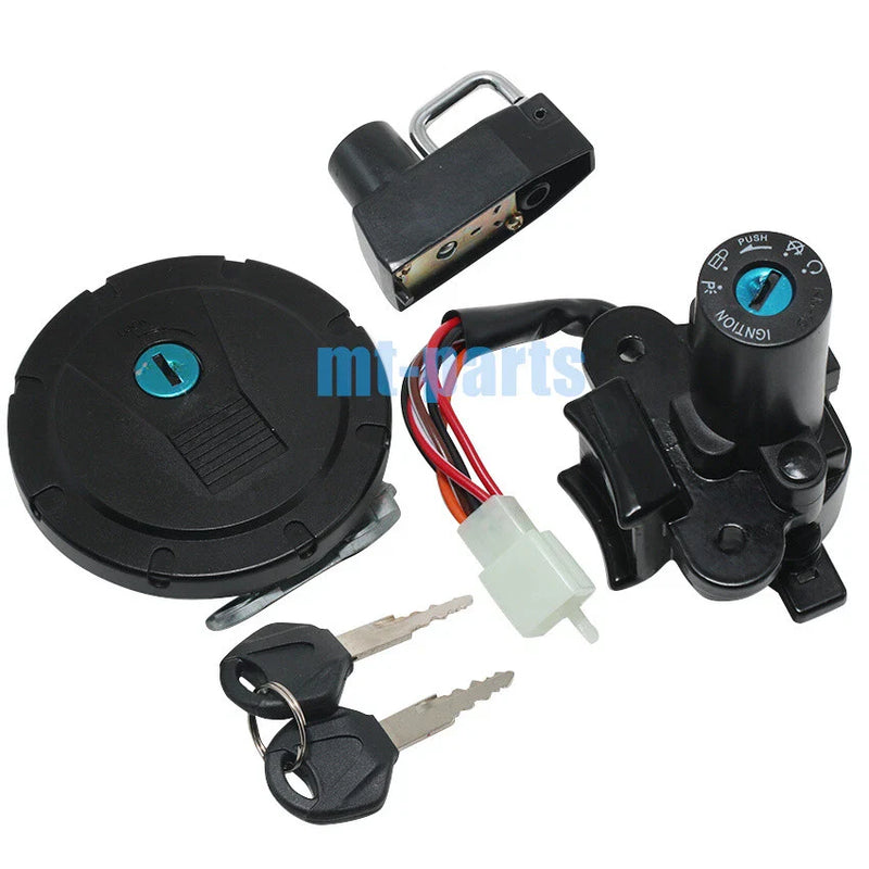 Kawasaki KLX250 Ignition Key Switch & Fuel Tank Cap Lock Set (01-14)