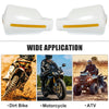 Universal Pair 7/8" Handguard Windshield Deflector Protector White