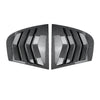 E90 3 Series Sedan 2x Window Louver Shutter Cover Carbon Look (2005–2013)