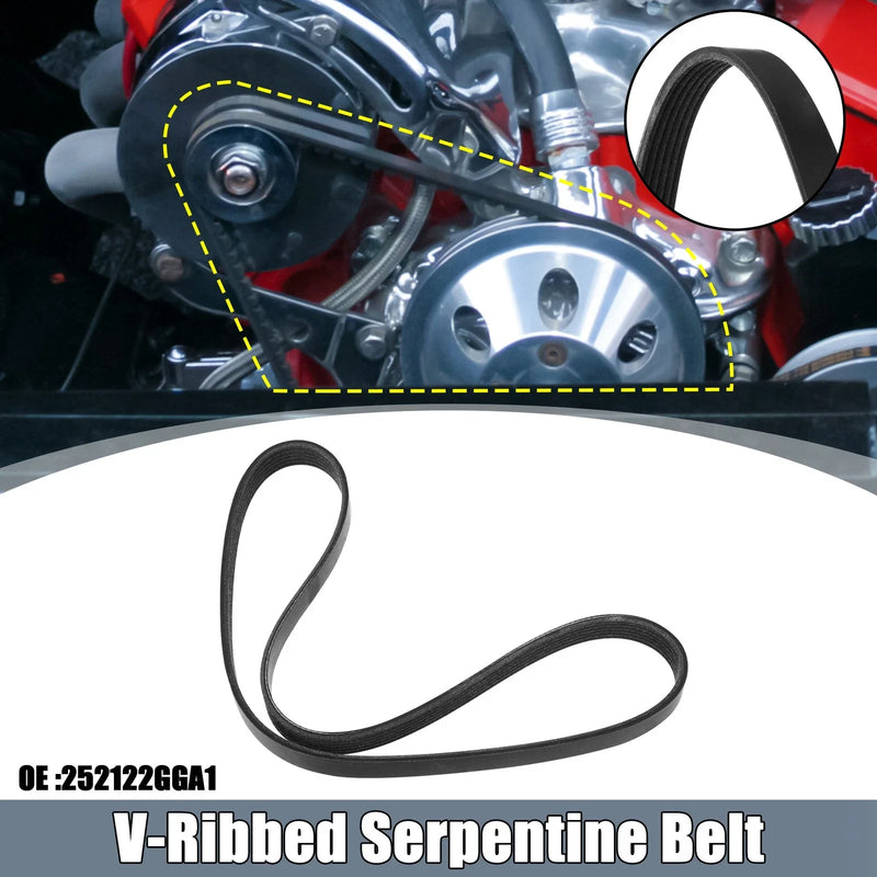 Hyundai Santa Fe V-Ribbed Serpentine Drive Belt (2016-2020)