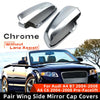 Audi A4 A6 Chrome Wing Side Mirror Caps Covers (2005–2008)