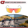 1 x Motorcycle Riding Goggles Red Lens White Frame PC Cycling Sunglasses