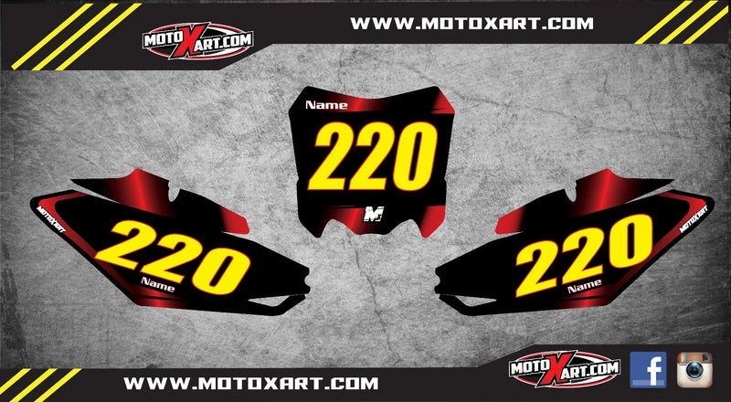 Honda CRF 250 Decals Stickers Custom Number Plates (2014-2017)